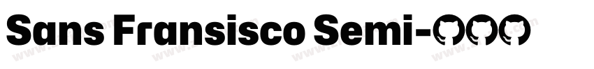 Sans Fransisco Semi字体转换